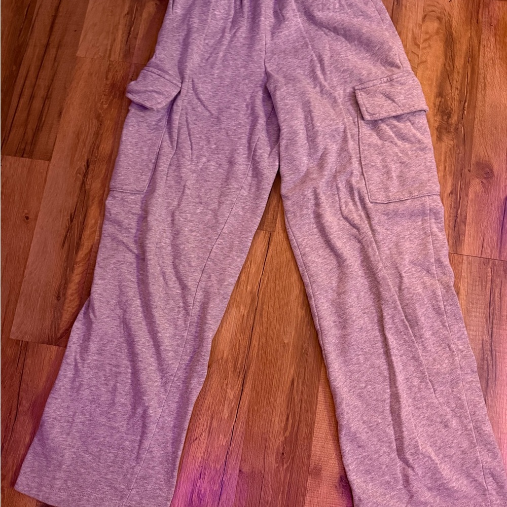 Gray Cargo Lounge Pants